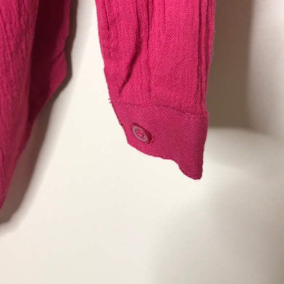 OLD NAVY Split Neck Tunic Cotton Poppy Pink Size M - Picture 5 of 7